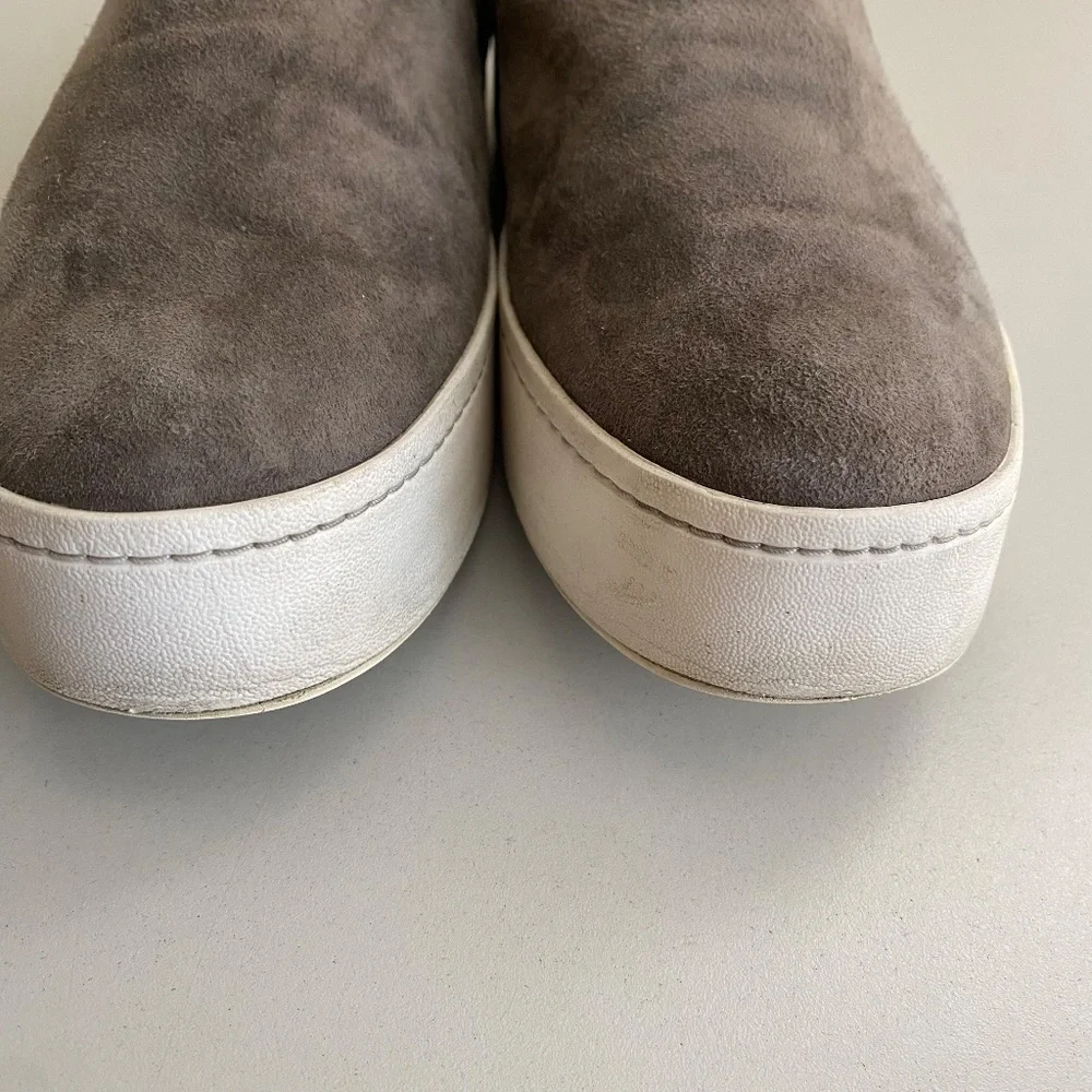 Vince Warren Platform Sneaker Suede Gray 9.5 sneakers‎